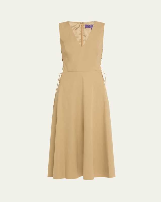 Renna Cotton Gabardine Day Dress
